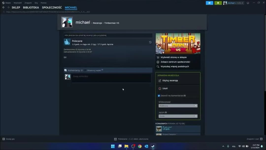 Jak napisać komentarz na Steam - prosty poradnik dla początkujących graczy