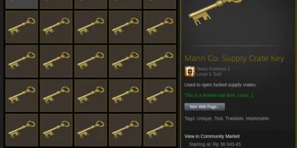 Aktualne ceny Mann Co Supply Crate Key na Steam Market - Analiza trendu