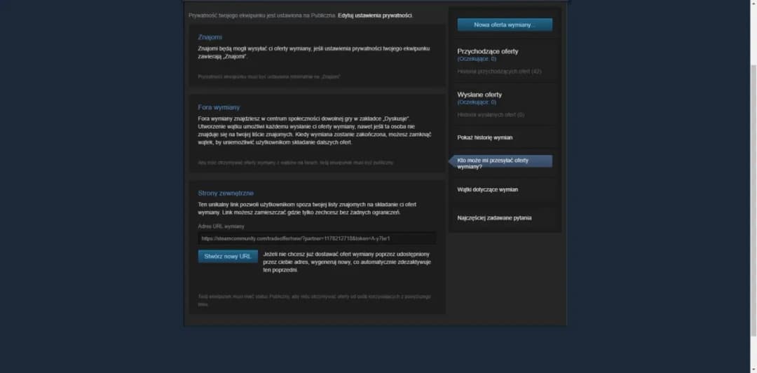 Steam Trade URL - prosta instrukcja znalezienia adresu wymiany w 3 krokach
