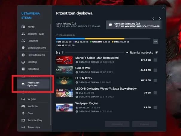 Steam: Prosty i szybki sposób na przeniesienie gry na inny dysk w 7 krokach